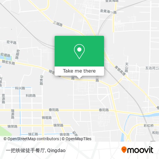 一把铁锨徒手餐厅 map