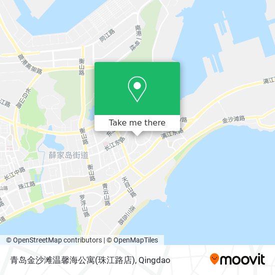 青岛金沙滩温馨海公寓(珠江路店) map