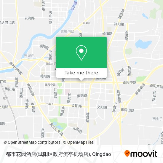都市花园酒店(城阳区政府流亭机场店) map