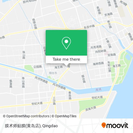 膜术师贴膜(黄岛店) map