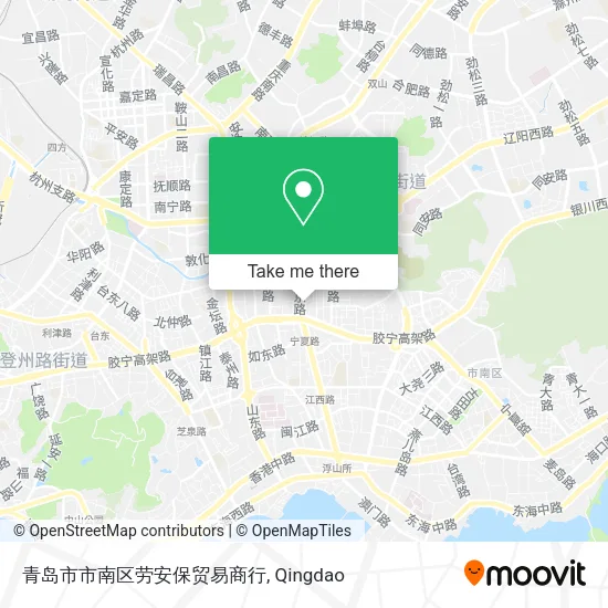青岛市市南区劳安保贸易商行 map