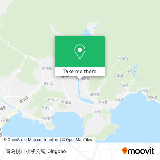 青岛悦山小栈公寓 map
