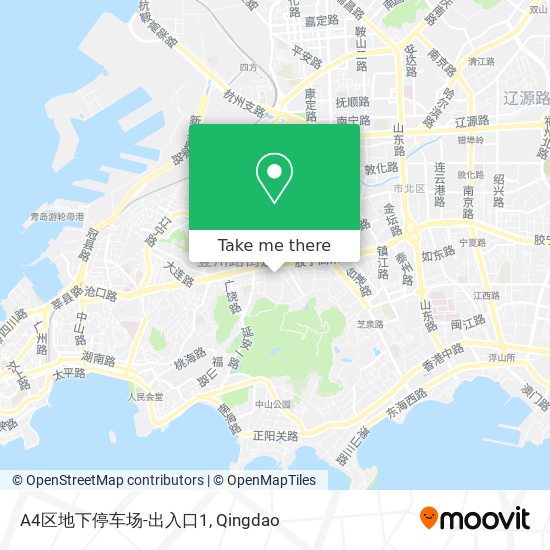 A4区地下停车场-出入口1 map