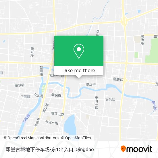 即墨古城地下停车场-东1出入口 map