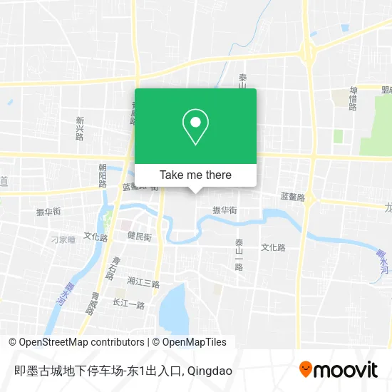 即墨古城地下停车场-东1出入口 map