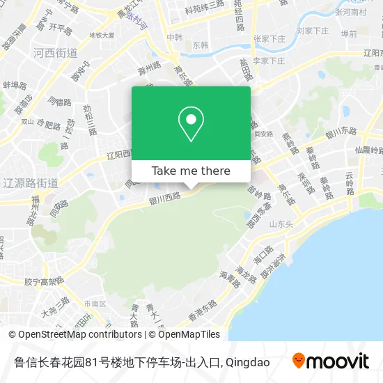 鲁信长春花园81号楼地下停车场-出入口 map