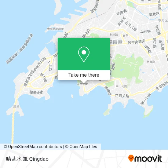 晴蓝水咖 map