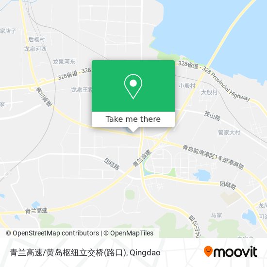 青兰高速/黄岛枢纽立交桥(路口) map