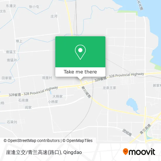 崖逢立交/青兰高速(路口) map