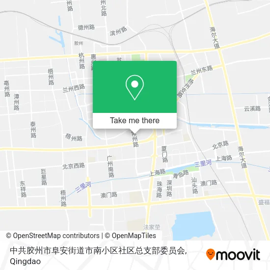 中共胶州市阜安街道市南小区社区总支部委员会 map