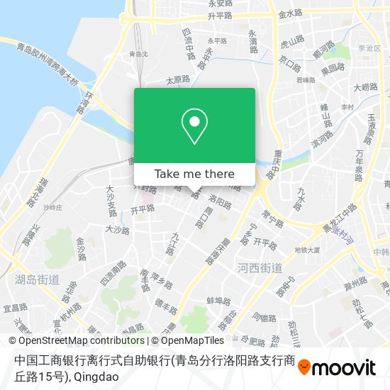 中国工商银行离行式自助银行(青岛分行洛阳路支行商丘路15号) map
