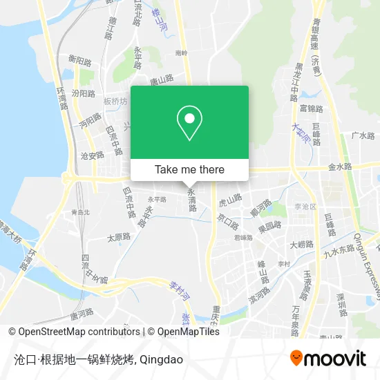 沧口·根据地一锅鲜烧烤 map