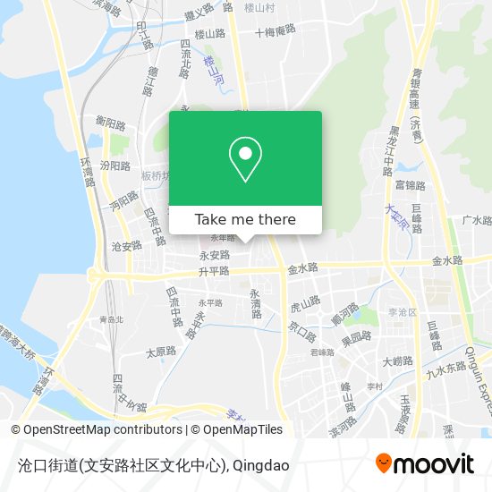 沧口街道(文安路社区文化中心) map