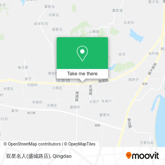 双星名人(盛城路店) map