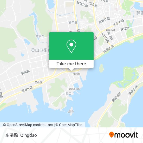 东港路 map