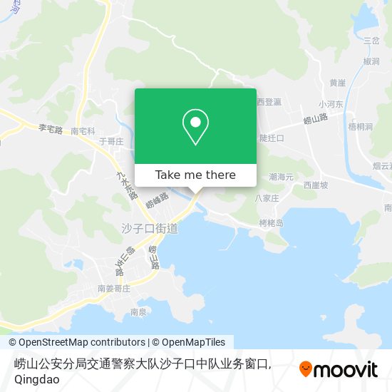 崂山公安分局交通警察大队沙子口中队业务窗口 map