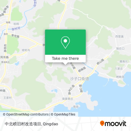 中北崂旧村改造项目 map