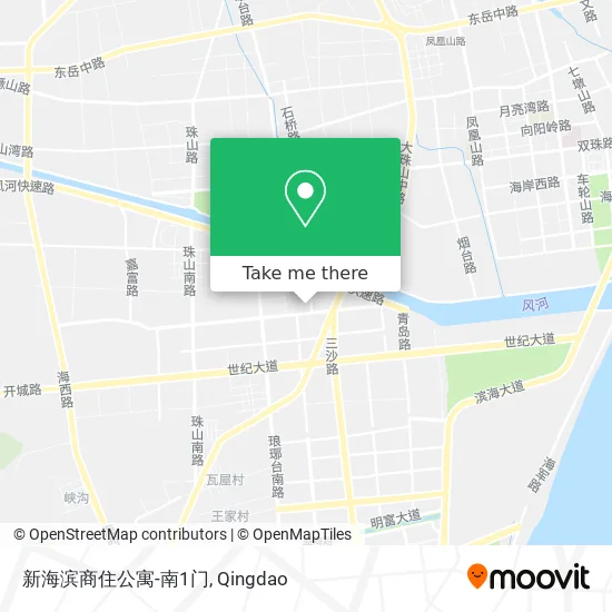 新海滨商住公寓-南1门 map