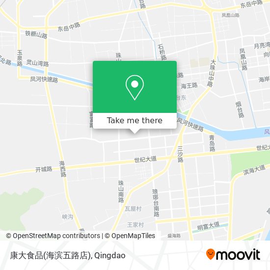 康大食品(海滨五路店) map