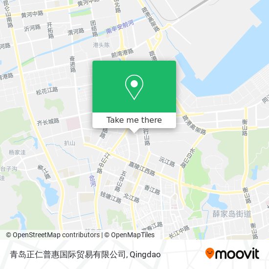 青岛正仁普惠国际贸易有限公司 map
