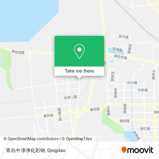 青岛中净净化彩钢 map