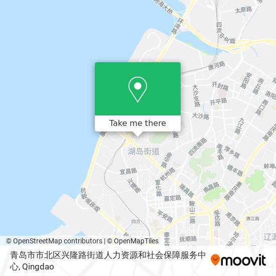青岛市市北区兴隆路街道人力资源和社会保障服务中心 map