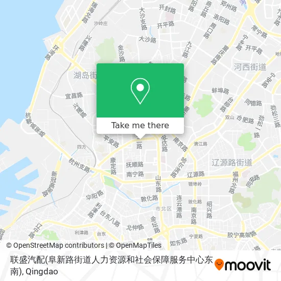 联盛汽配(阜新路街道人力资源和社会保障服务中心东南) map