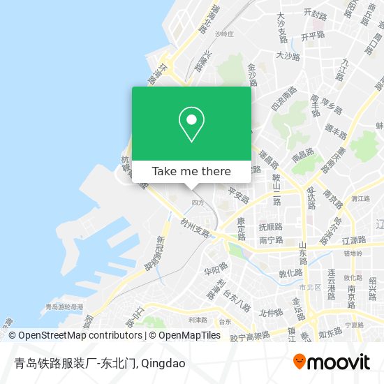 青岛铁路服装厂-东北门 map