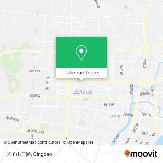 店子山三路 map