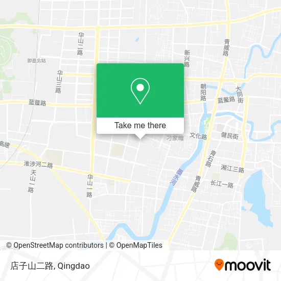 店子山二路 map