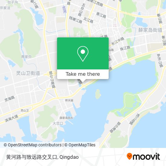 黄河路与致远路交叉口 map