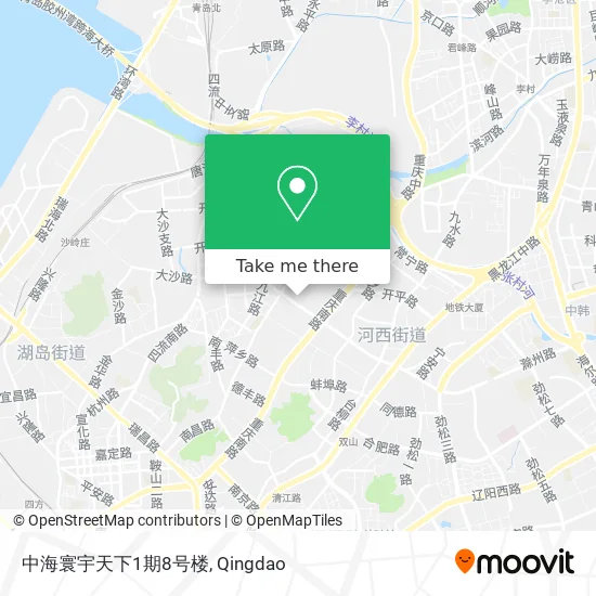 中海寰宇天下1期8号楼 map