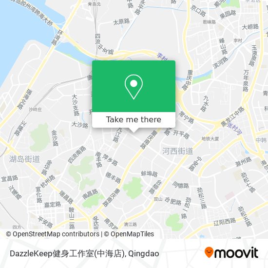 DazzleKeep健身工作室(中海店) map