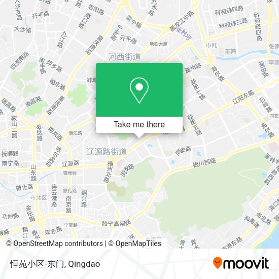 恒苑小区-东门 map
