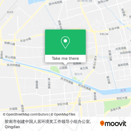 胶南市创建中国人居环境奖工作领导小组办公室 map