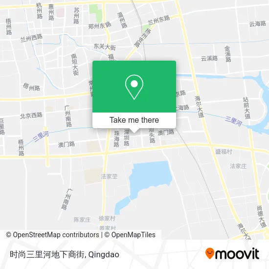时尚三里河地下商街 map