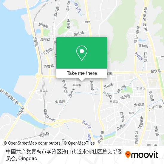 中国共产党青岛市李沧区沧口街道永河社区总支部委员会 map