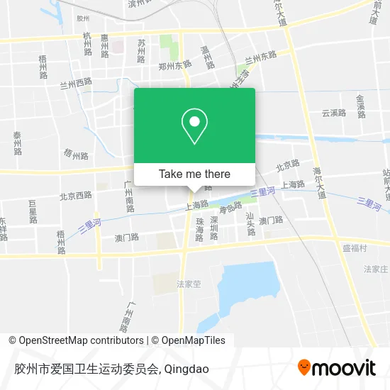 胶州市爱国卫生运动委员会 map