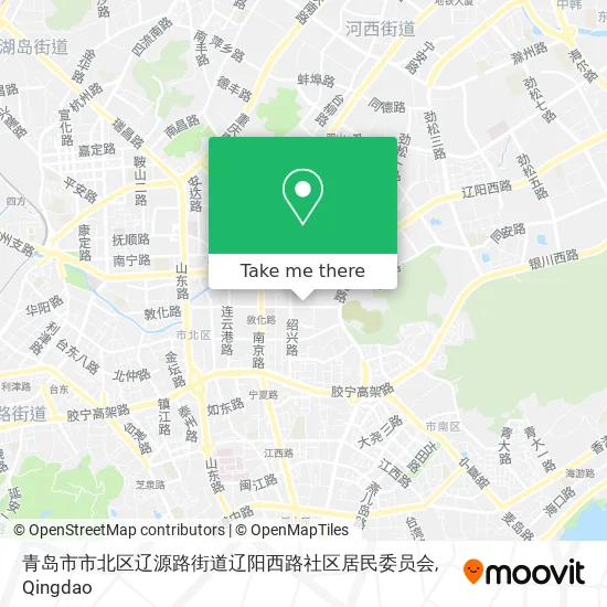 青岛市市北区辽源路街道辽阳西路社区居民委员会 map