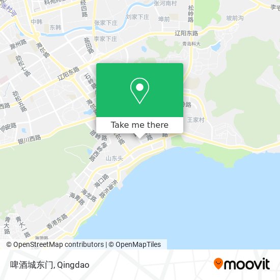 啤酒城东门 map