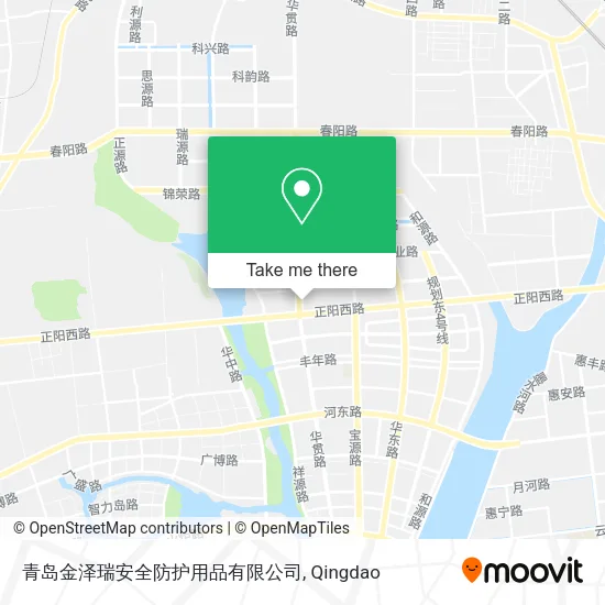 青岛金泽瑞安全防护用品有限公司 map