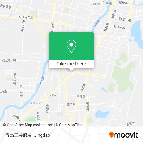 青岛三装服装 map