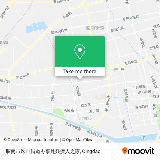 胶南市珠山街道办事处残疾人之家 map