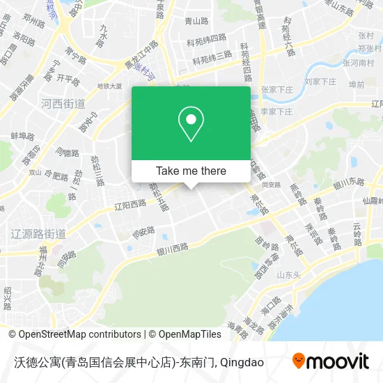 沃德公寓(青岛国信会展中心店)-东南门 map