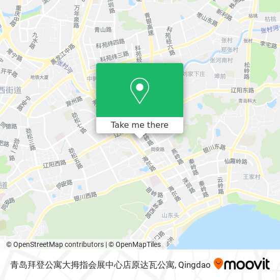 青岛拜登公寓大拇指会展中心店原达瓦公寓 map