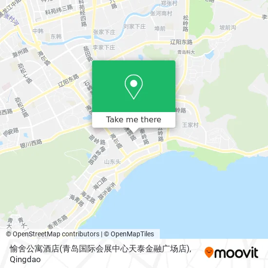 愉舍公寓酒店(青岛国际会展中心天泰金融广场店) map