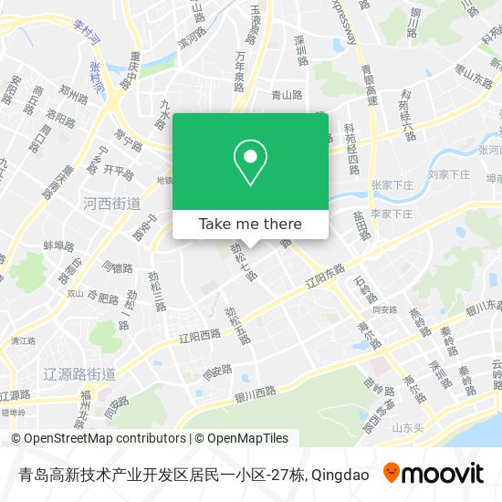 青岛高新技术产业开发区居民一小区-27栋 map