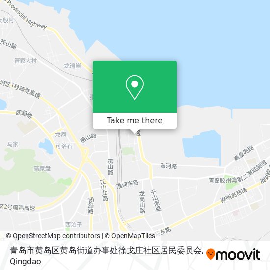 青岛市黄岛区黄岛街道办事处徐戈庄社区居民委员会 map