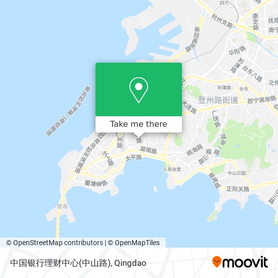 中国银行理财中心(中山路) map