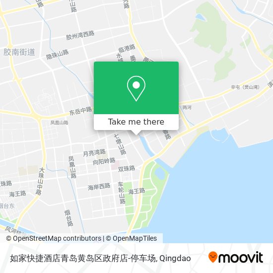 如家快捷酒店青岛黄岛区政府店-停车场 map